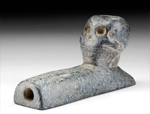 NATIVE AMERICAN HOPEWELL STONE PIPE