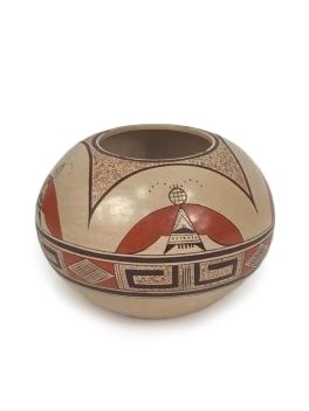NATIVE AMERICAN HOPI POTTERY JAR BY