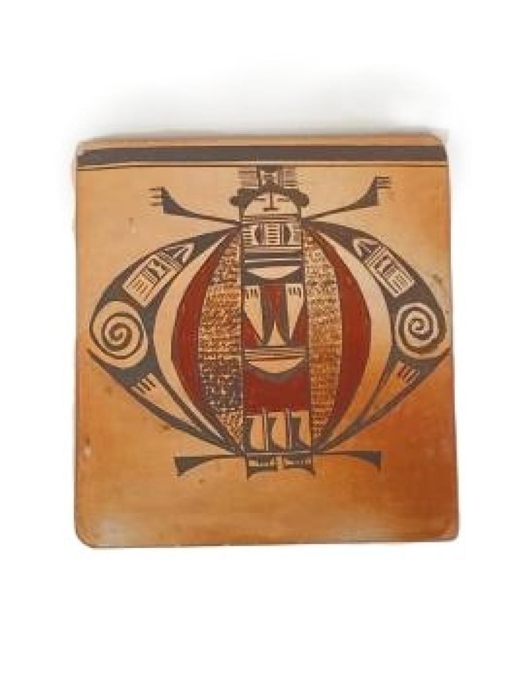 NATIVE AMERICAN HOPI POTTERY TILE
