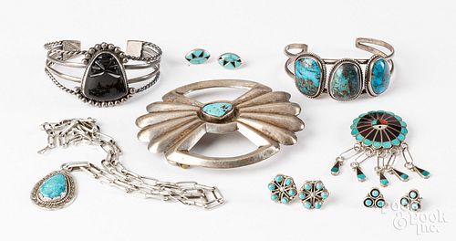 NATIVE AMERICAN INDIAN SILVER AND