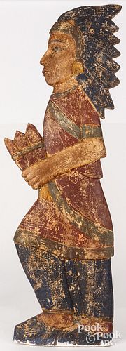 NATIVE AMERICAN INDIAN WALL PLAQUE,