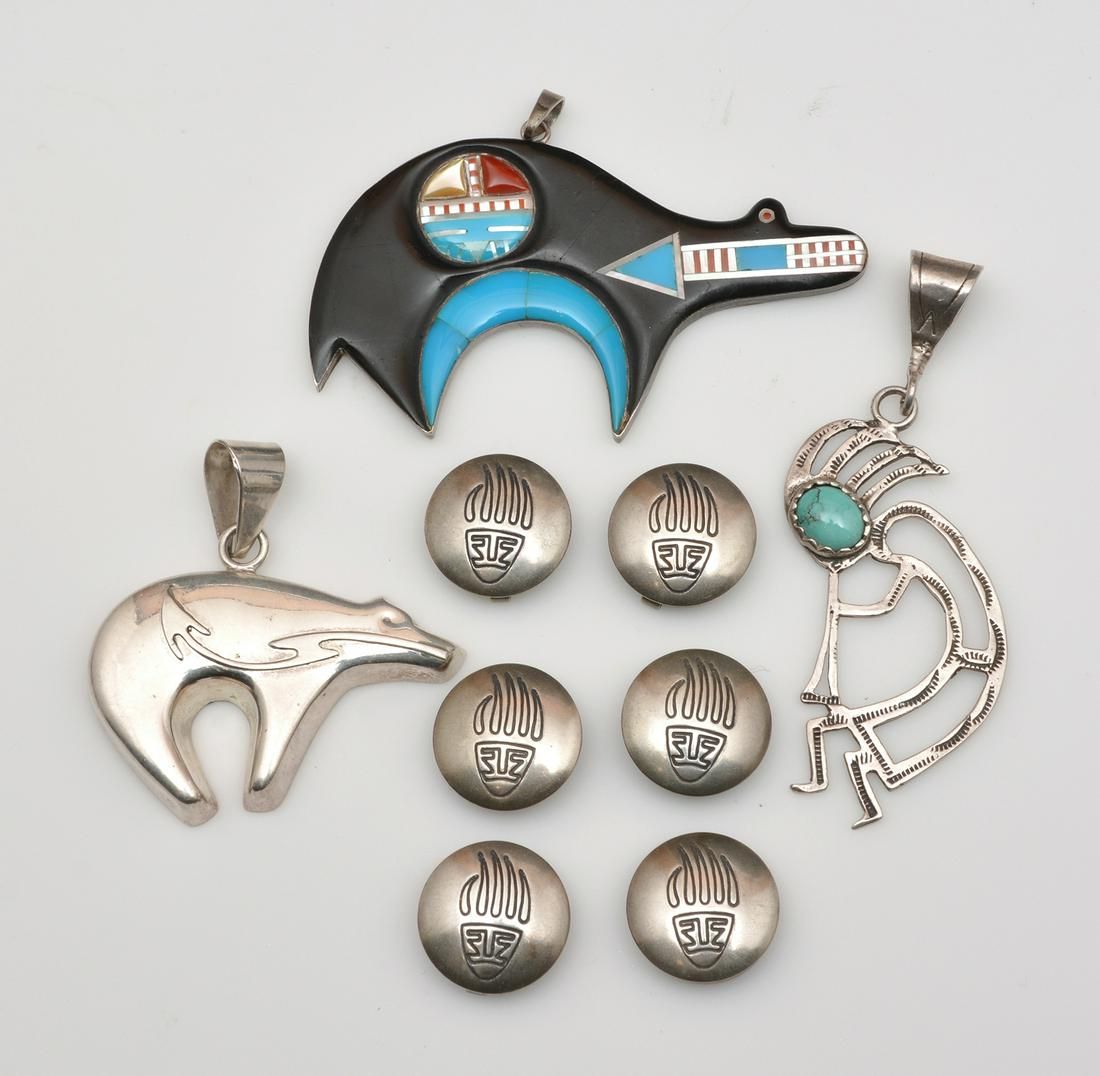 NATIVE AMERICAN JEWELRY, NAVAJO AND