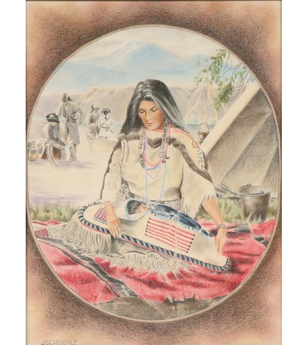 Native American mother and child