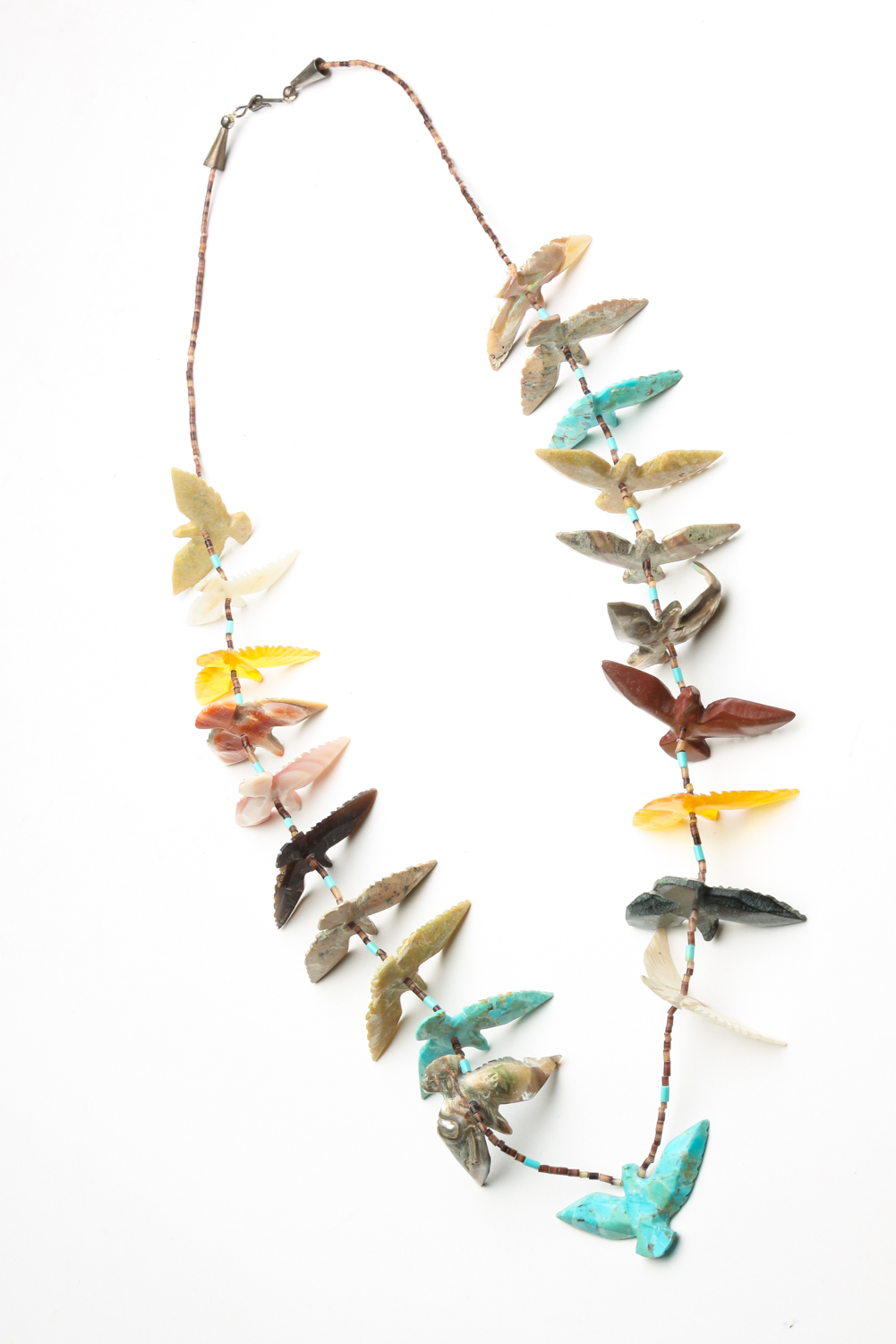 NATIVE AMERICAN MULTI-STONE EAGLE