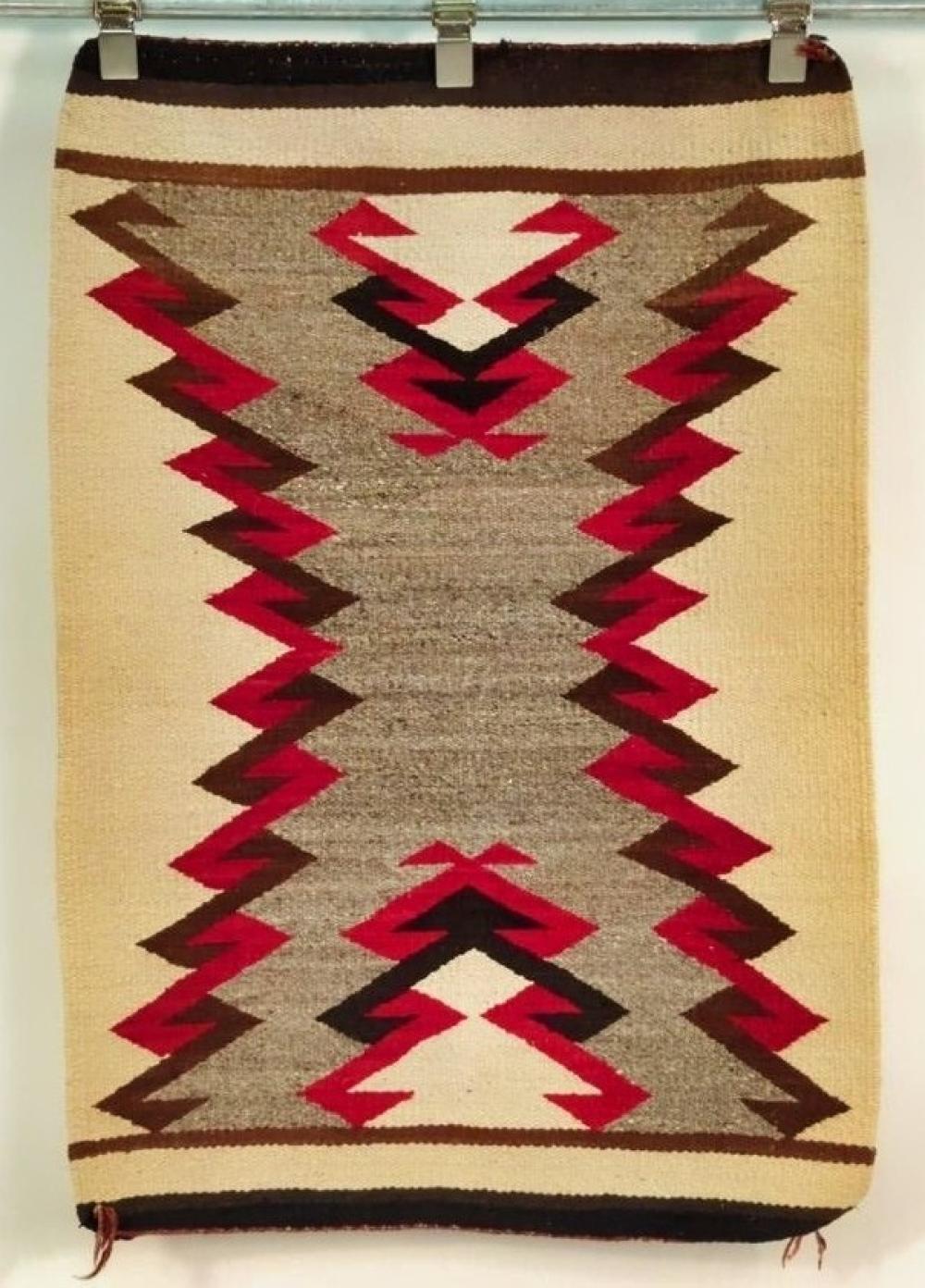 NATIVE AMERICAN NAVAJO WEAVING WITH