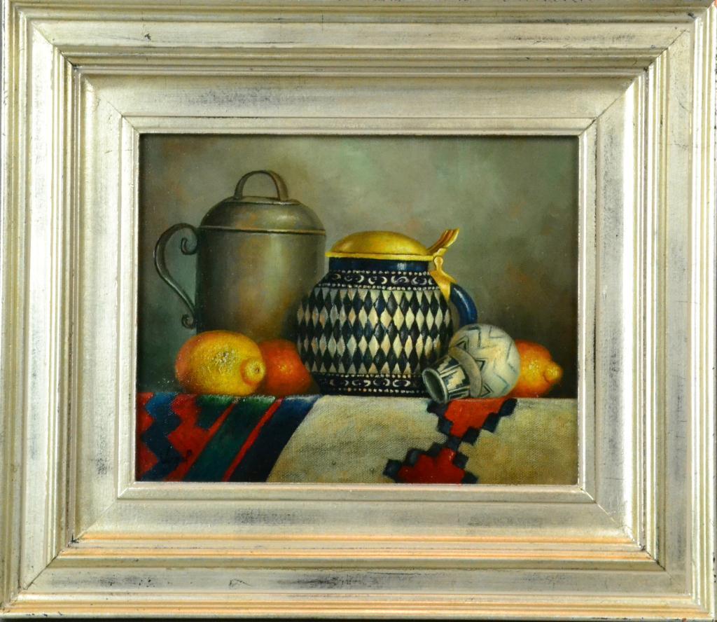 Native American Oil Painting on