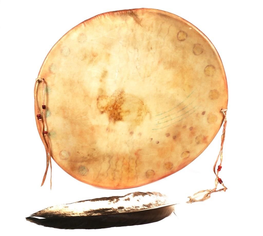 NATIVE AMERICAN PAINTED HIDE
