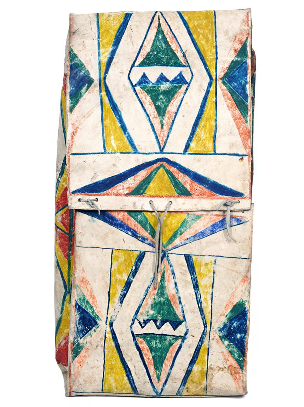 NATIVE AMERICAN PAINTED PARFLECHE