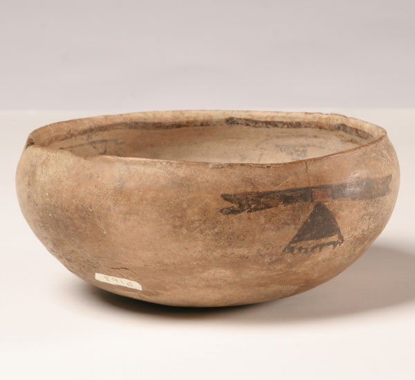 Native American painted pottery