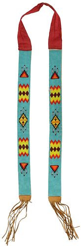 NATIVE AMERICAN POLYCHROME BEA