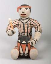 NATIVE AMERICAN POLYCHROME POT