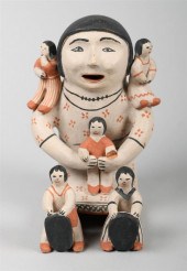 NATIVE AMERICAN POLYCHROME POT