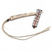 NATIVE AMERICAN QUIRT WITH BEA