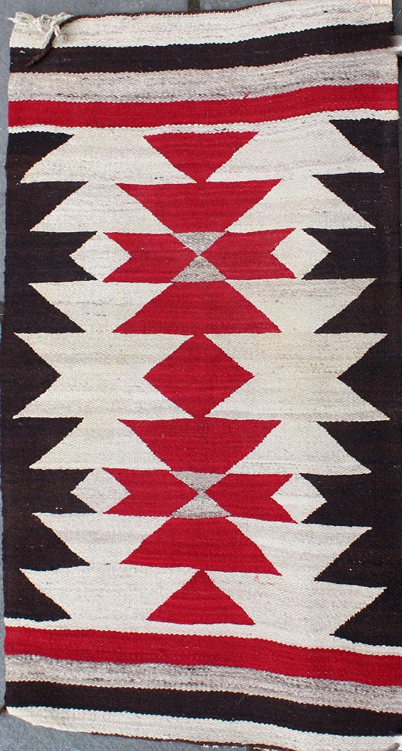 NATIVE AMERICAN RUG1'10 x 3'5'' Red