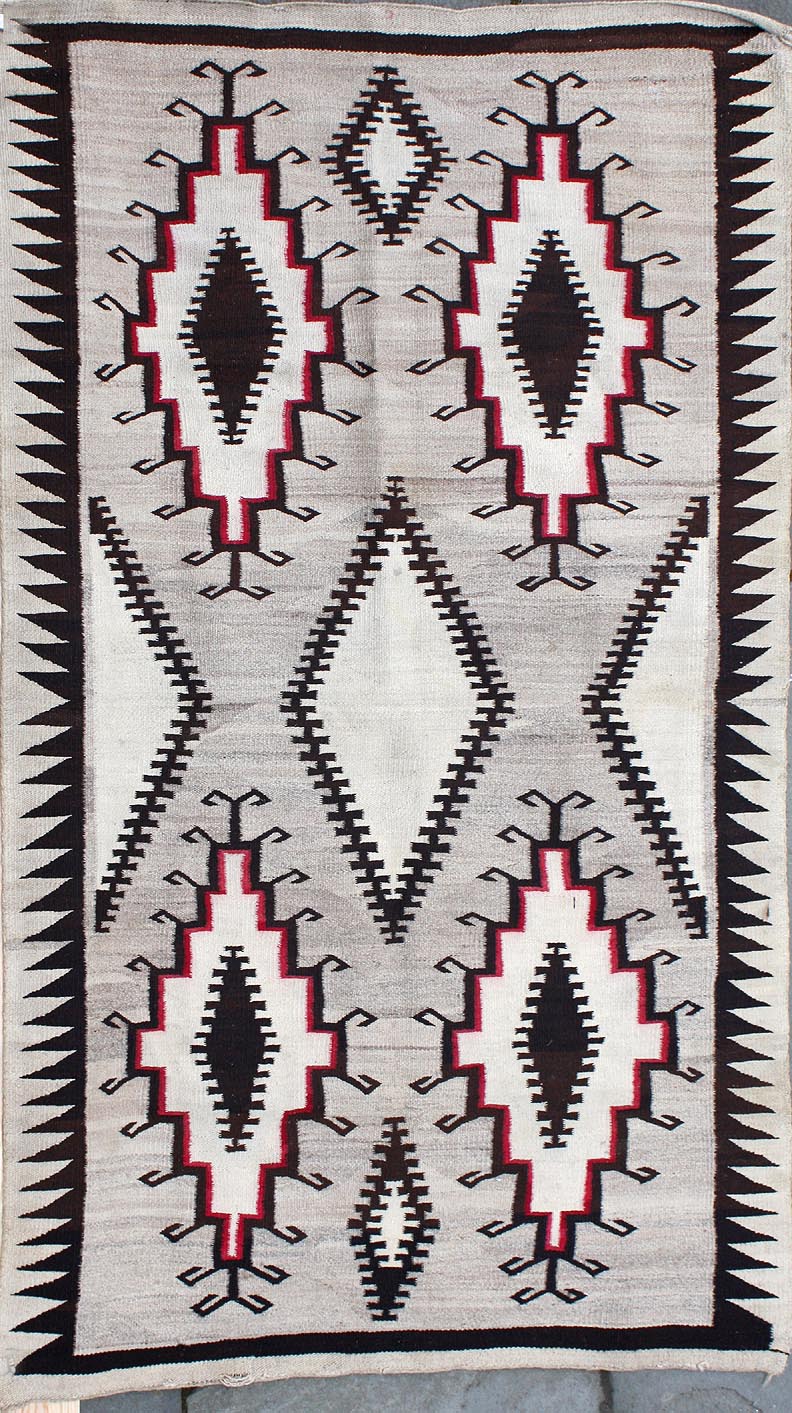 NATIVE AMERICAN RUG3'9 x 6'5''