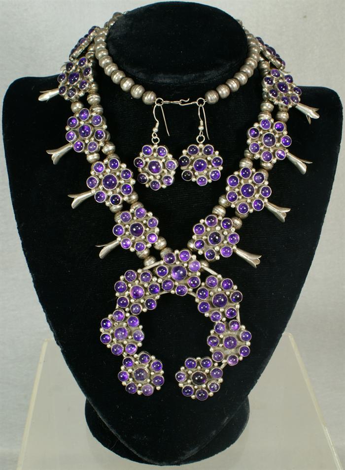 Native American silver and amethyst