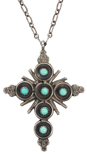 NATIVE AMERICAN SILVER DOUBLE-SIDED