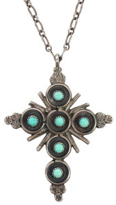 NATIVE AMERICAN SILVER DOUBLE-