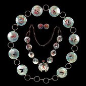 NATIVE AMERICAN SILVER INLAID