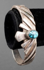 NATIVE AMERICAN SILVER TURQUOI