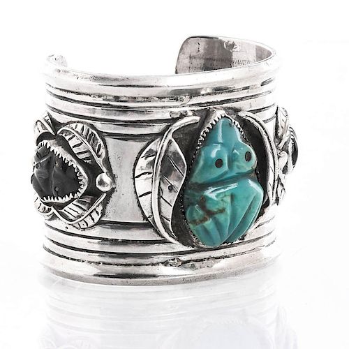 NATIVE AMERICAN SILVER, TURQUOISE