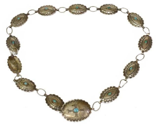 NATIVE AMERICAN SILVER TURQUOISE