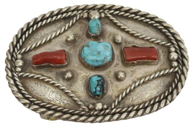 NATIVE AMERICAN SILVER TURQUOISE