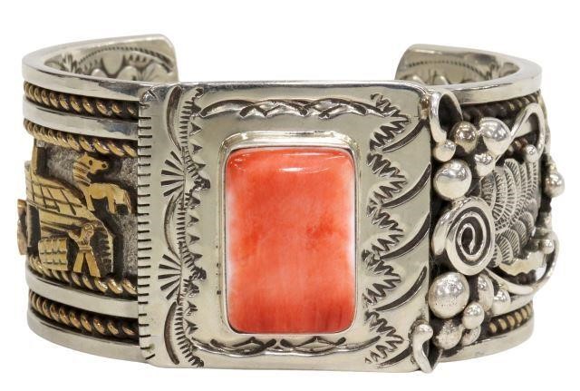 NATIVE AMERICAN STERLING & 12K GF