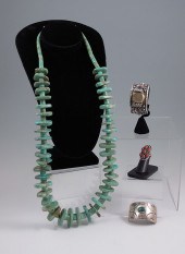 NATIVE AMERICAN STERLING SET W