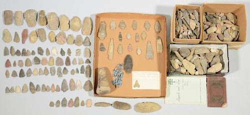NATIVE AMERICAN STONE ARTIFACTS,