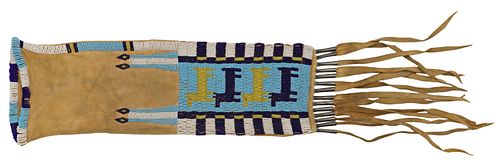 NATIVE AMERICAN STYLE BEADED HIDE