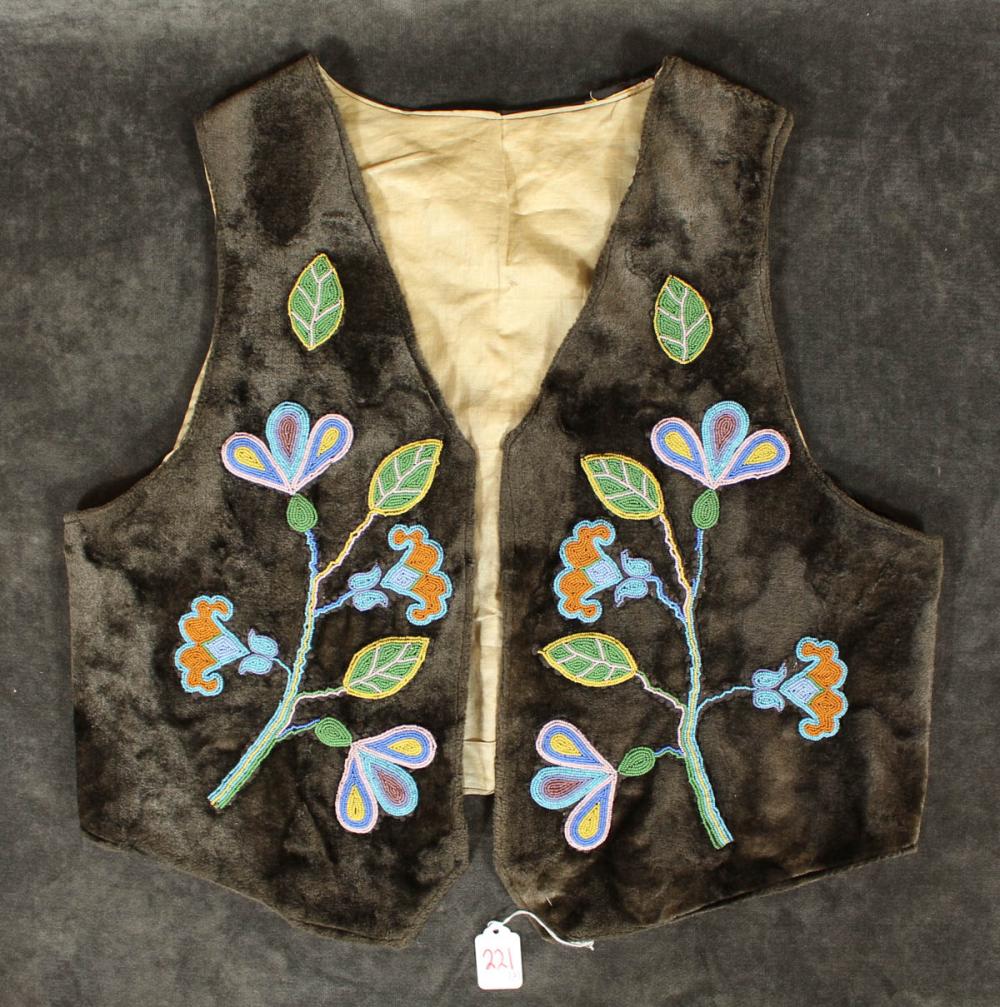 NATIVE AMERICAN STYLE BEADED VEST
