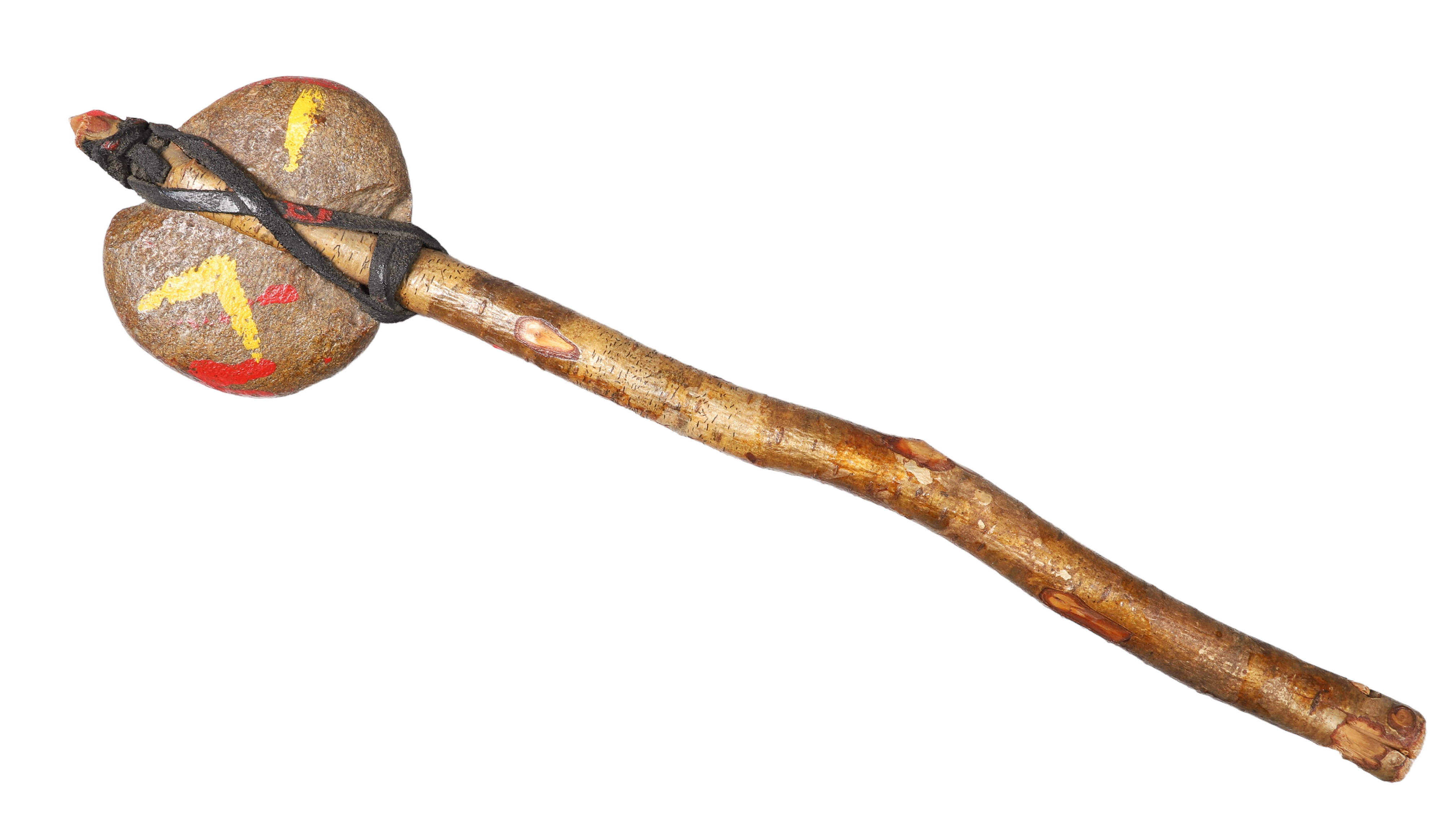 Native American style war club,