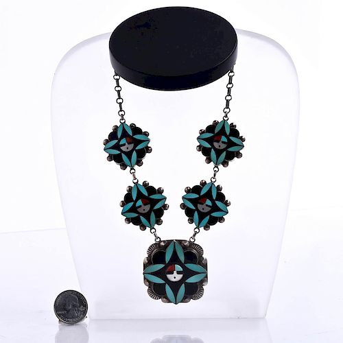 NATIVE AMERICAN SUNFACE STERLING