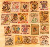 NATIVE AMERICAN THEMED BURLAP
