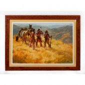 NATIVE AMERICAN TRIBAL FRAMED,
