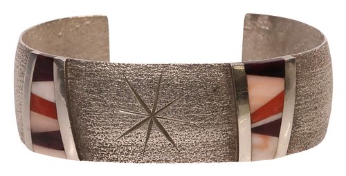 NATIVE AMERICAN TUFA-CAST SILVER