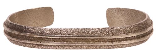 NATIVE AMERICAN TUFA-CAST SILVER