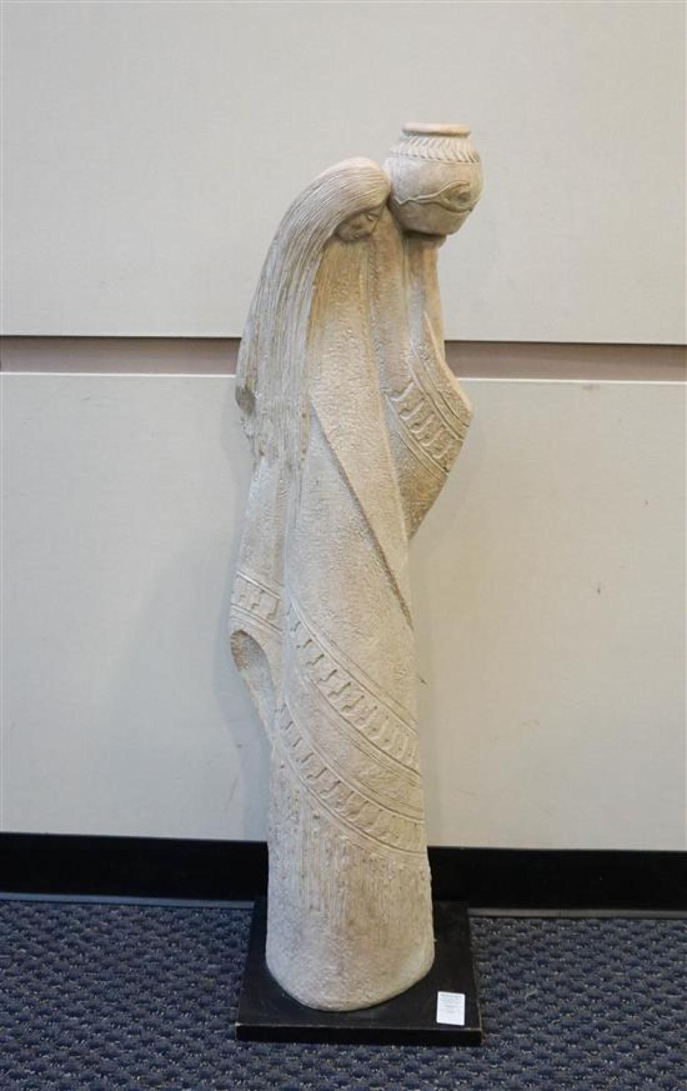 NATIVE AMERICAN WOMAN, PLASTER