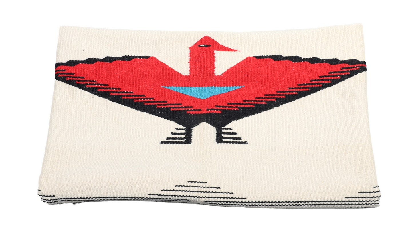 Native American woven wool blanket,