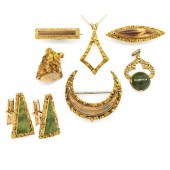NATIVE GOLD NUGGET LOT, SEVEN