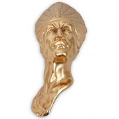 NATIVE INDIAN GILT BRONZE FIGU