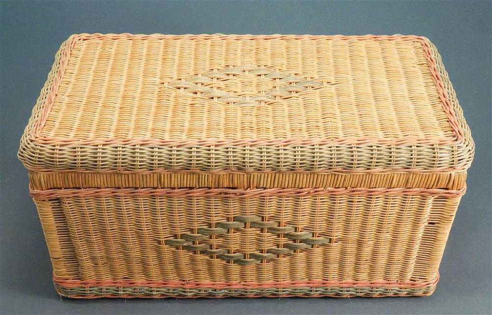 NATURAL AND STAINED WICKER