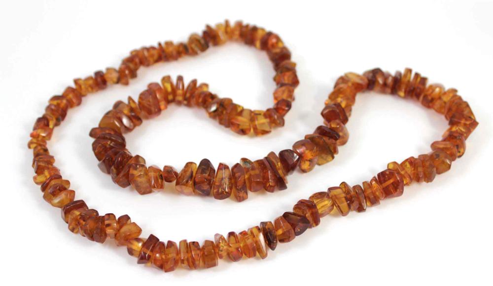 NATURAL BALTIC AMBER BEAD NECKLACE,