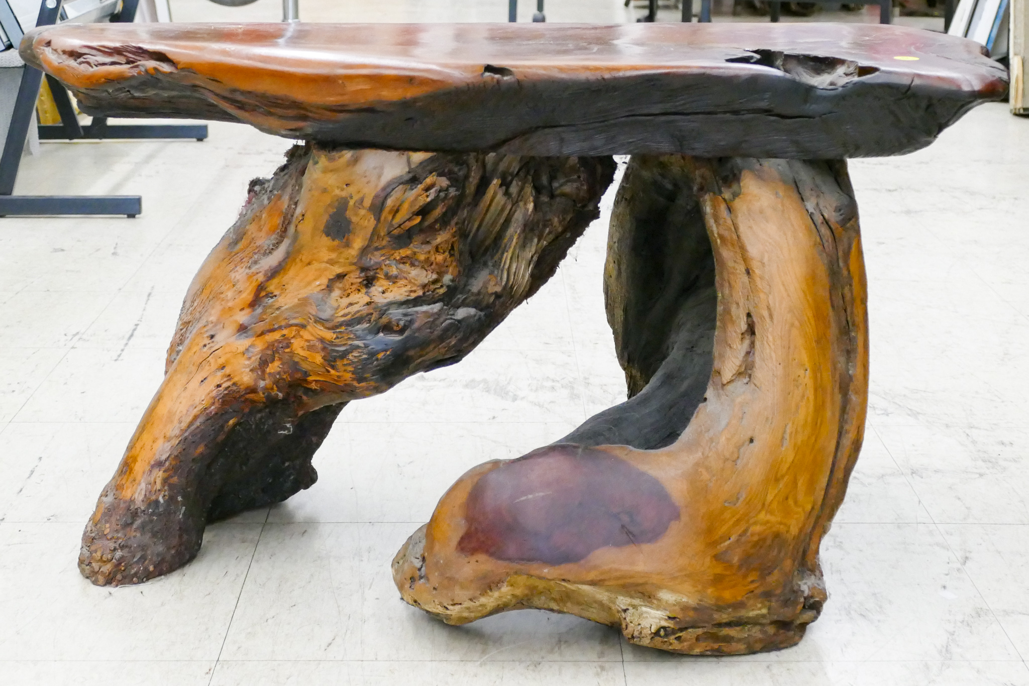 Natural Driftwood Art Bench