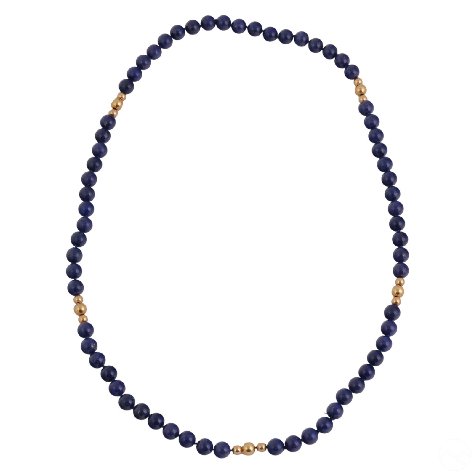 NATURAL LAPIS LAZULI 14K GOLD 30"