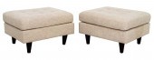 NATURAL LINEN UPHOLSTERED OTTO