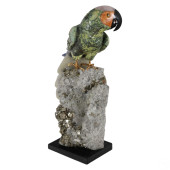 NATURAL QUARTZ MACAW PARROT PY