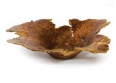 NATURALISTIC BURLWOOD BOWL BY