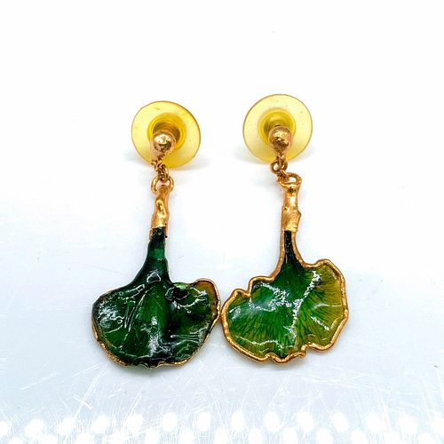 NATURALISTIC ENAMEL LEAF